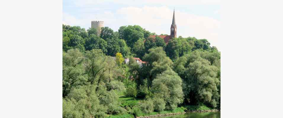 Blick auf Bad Abbach im Donautal