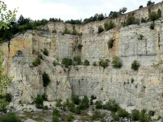 Malmschichten am Arzberg bei Beilngries im Altmühltal