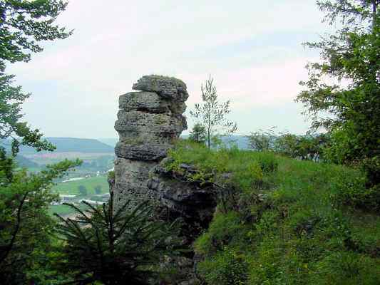 Felsen am Wolfsberg bei Dietfurt im Altmühltal