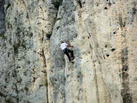 Kletterfelsen Burgsteinfelsen bei Dollnstein im Altmühltal