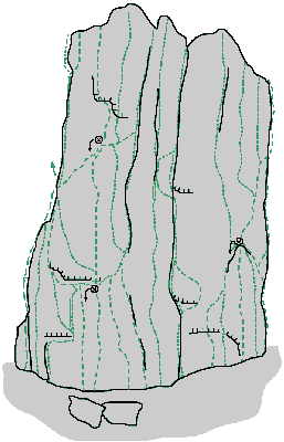 Kletterfelsen Burgsteinfelsen