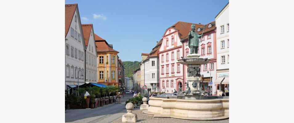 Stadtplatz in Eichstätt im Naturpark Altmühltal