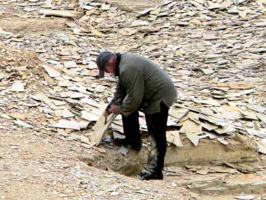 Fossiliensteinbruch in Eichstätt im Altmühltal