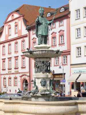 Willibaldsbrunnen in Eichstätt im Altmühltal