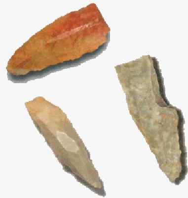 Steinwerkzeuge aus dem Museum in Essing