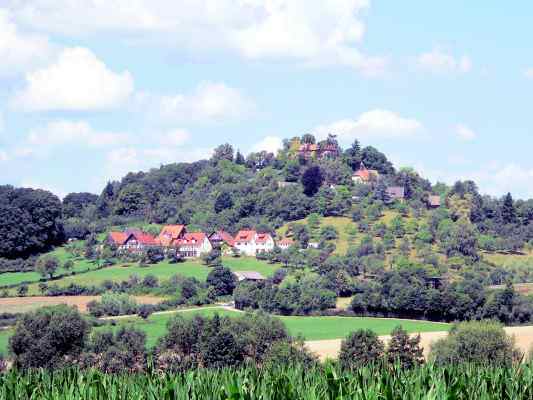 Wanderweg in Greding im Naturpark Altmühltal