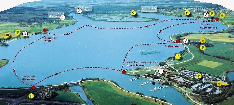 Fahrplan der MS Altm\u00fchlsee bei Gunzenhausen im Altm\u00fchltal