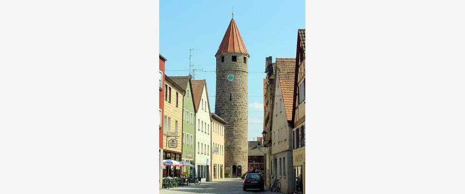 Stadtturm in Gunzenhausen im fränkischen Seenland