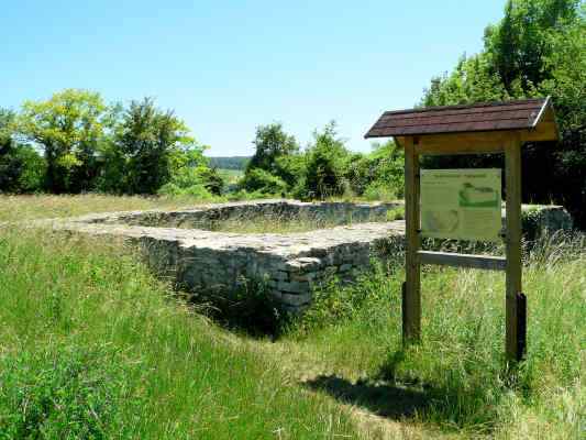 Römerkastell bei Kelheim im Naturpark Altmühltal