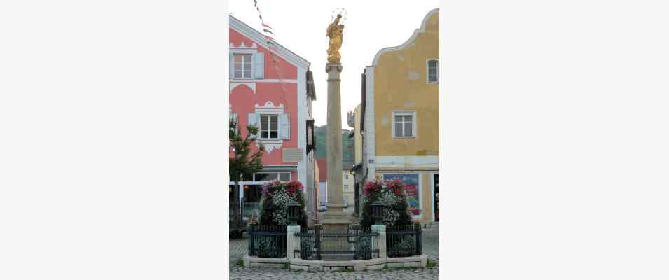 Mariensäule in Kelheim im Altmühltal