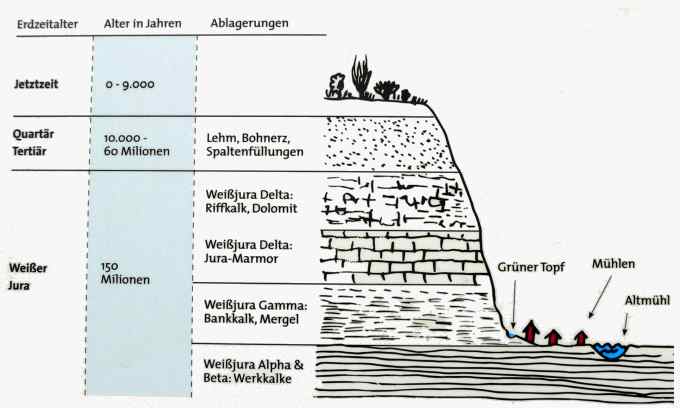 Querschnitt grüner Topf in Kipfenberg