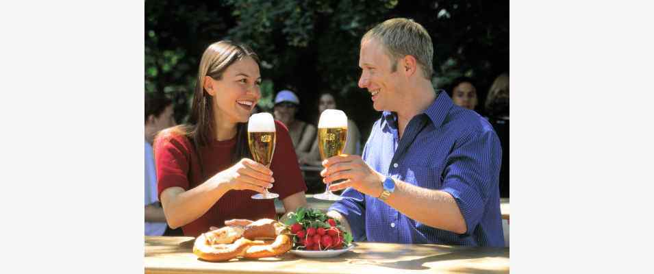 Biergarten in Mörnsheim im Altmühltal