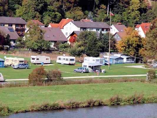 Campingplatz in Pappenheim im Naturpark Altmühltal