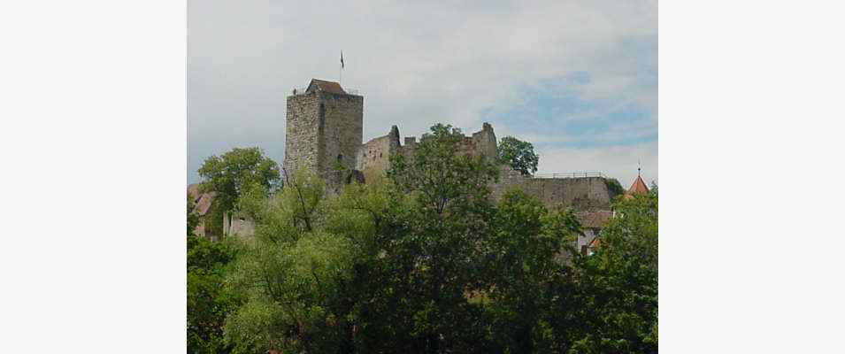 Burg in Pappenheim im Naturpark Altmühltal