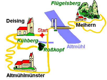 Wandern zum Roßkopfsteig in Riedenburg im Altmühltal