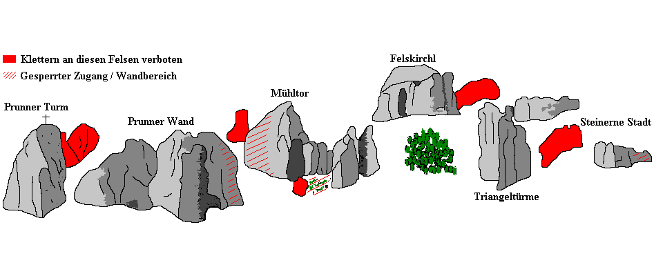 Klettergebiet in Riedenburg im Altmühltal