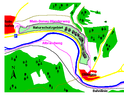 Naturschutzgebiet in Solnhofen im Altmühltal