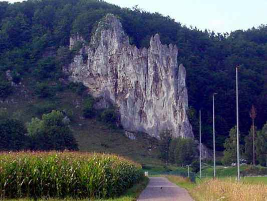 Dohlenfelsen in Wellheim im Altmühltal