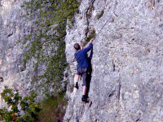 Klettern in Aicha im Naturpark Altmühltal