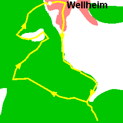 Höhenprofil Wanderweg